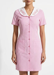 Imported western mini dress cotton mini dress No-201 Velnoor Store