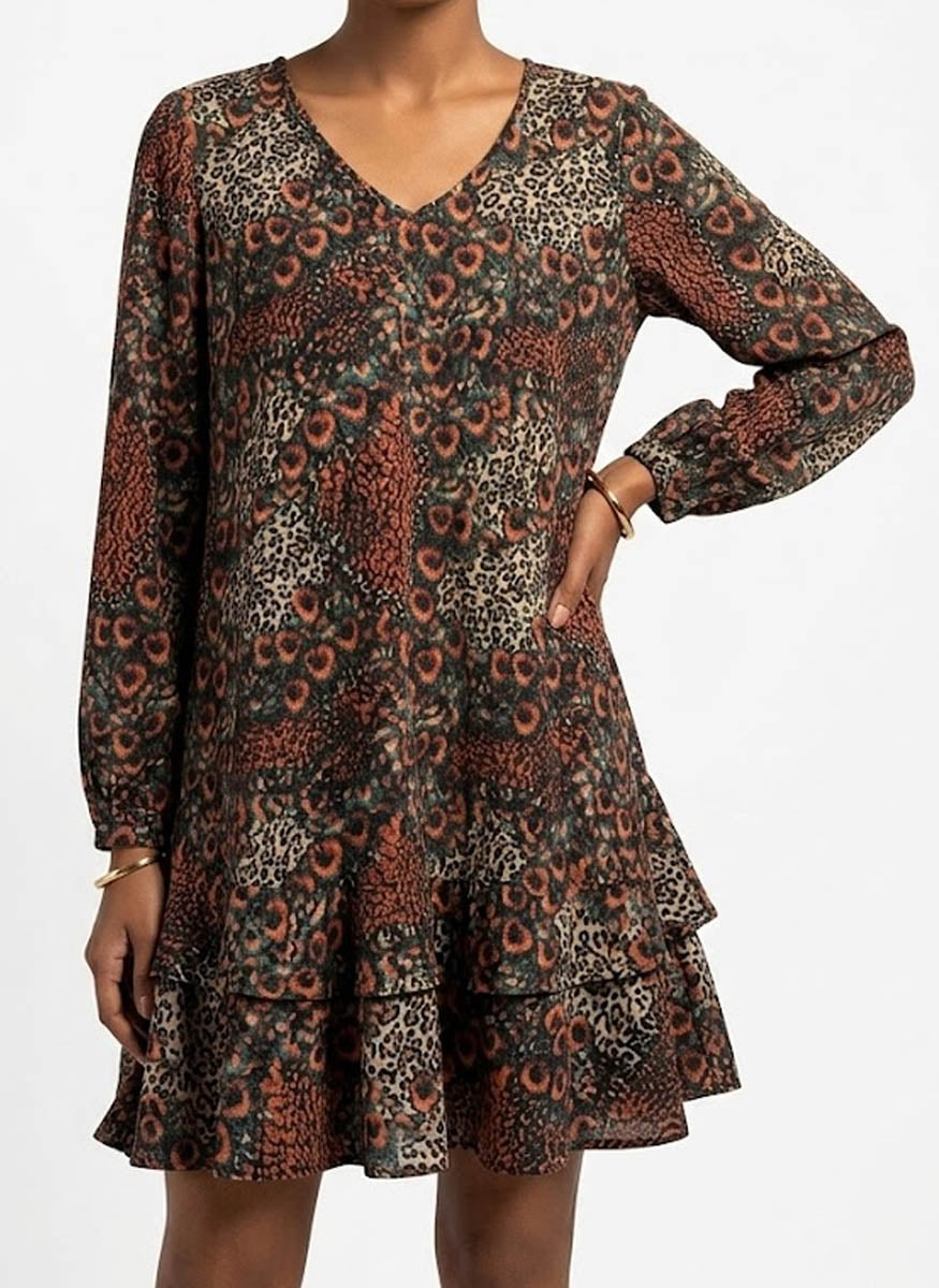 Imported western dress silk mini dress No-704 Velnoor Store