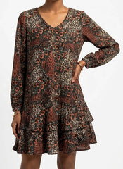 Imported western dress silk mini dress No-704 Velnoor Store