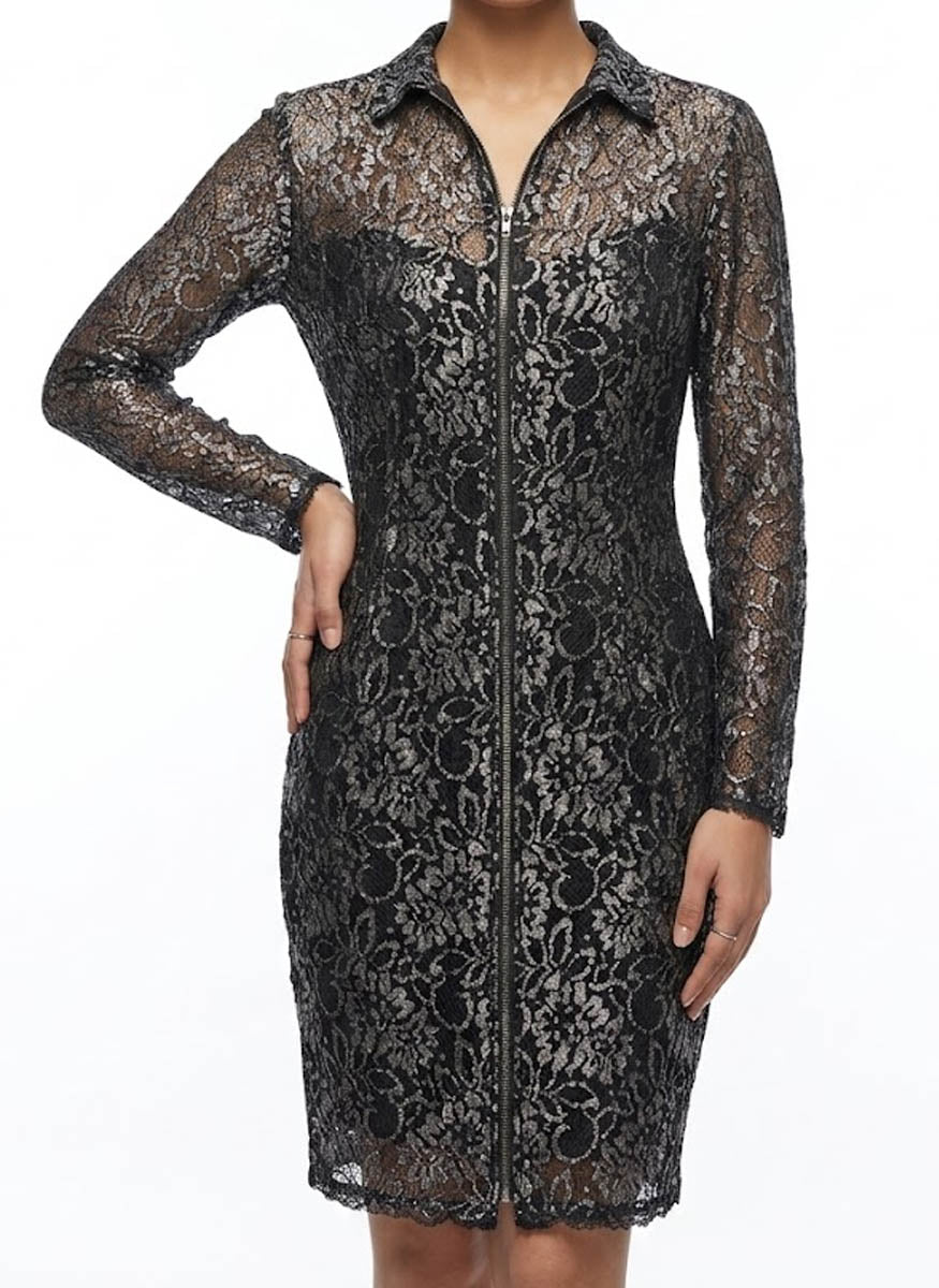 Imported Western Mini Dress net mini dress No-747 Velnoor Store