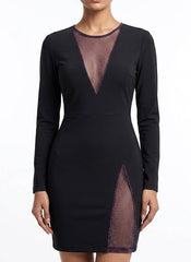 Imported Western Mini Dress silk mini dress No-749 Velnoor Store