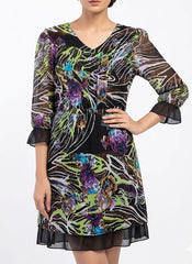 Imported western mini dress chiffon mini dress No-706 Velnoor Store