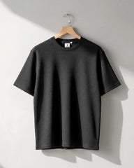 Classic Men's Black Textured Drop Shoulder T-Shirt