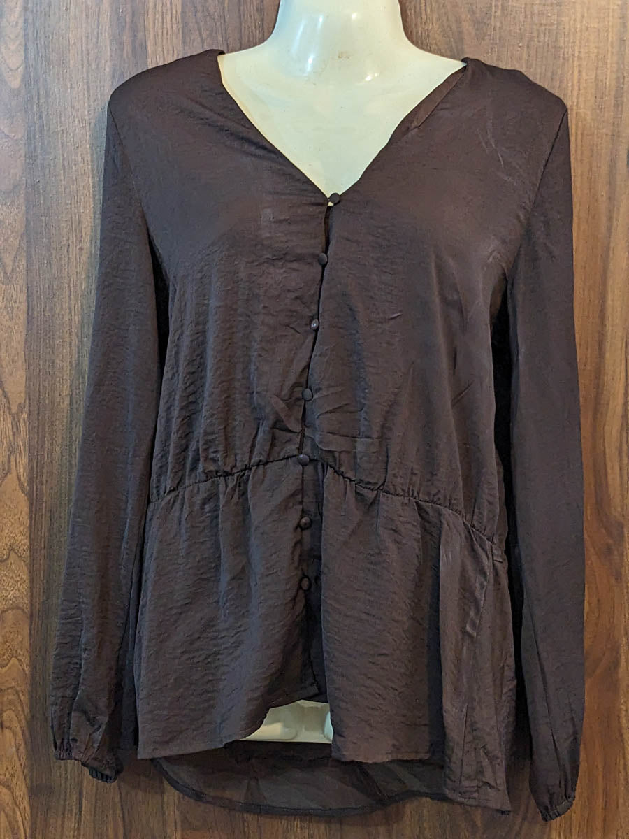Imported Full sleeve top silk full sleeve top No-7414 Velnoor Store