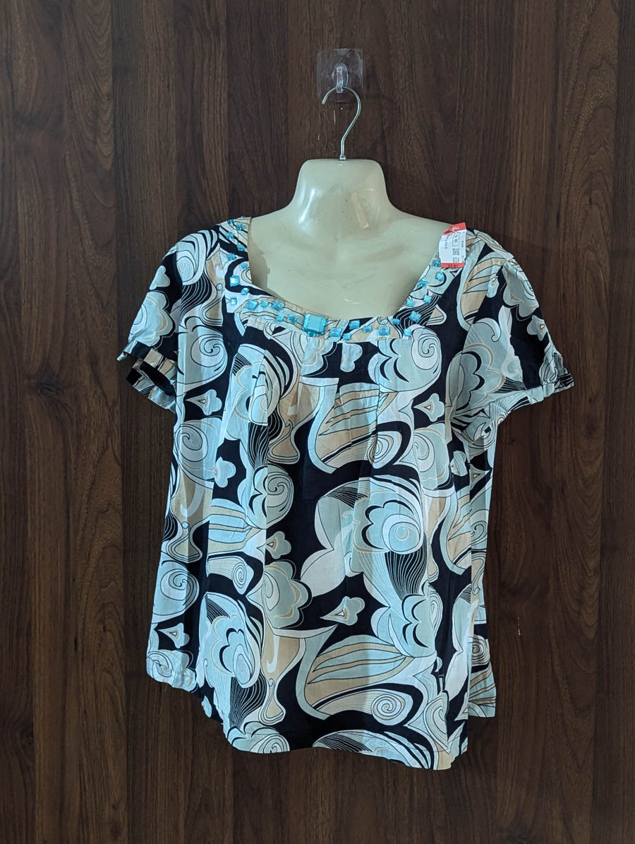 Imported Half sleeve top cotton half sleeve top No-5392 Velnoor Store