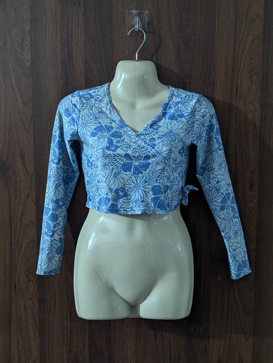 Imported Crop top silk jersey crop top No-4507 Velnoor Store