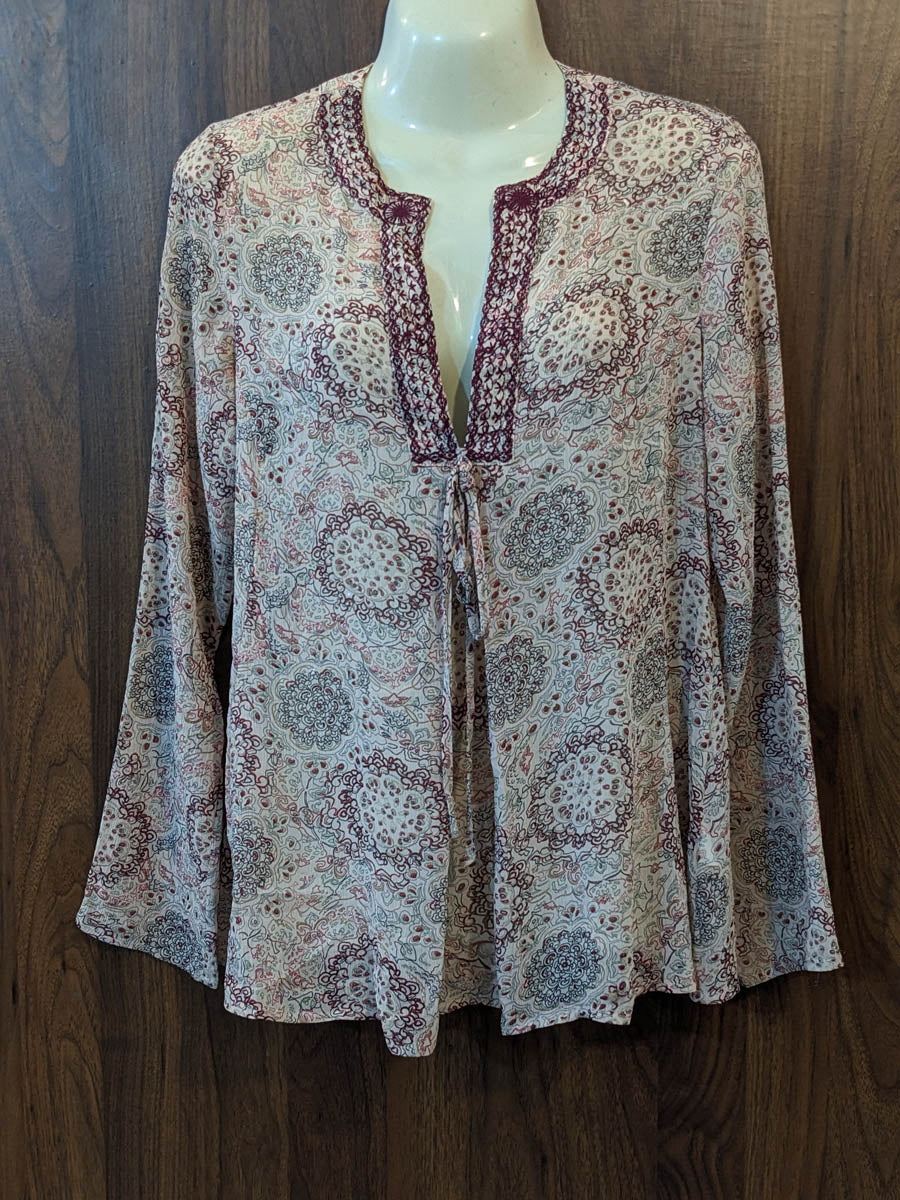 Imported Full sleeve top chiffon full sleeve top No-7479 Velnoor Store
