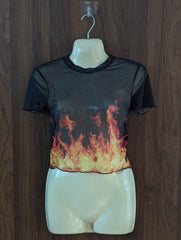 Imported Crop top net crop top No-4263 Velnoor Store