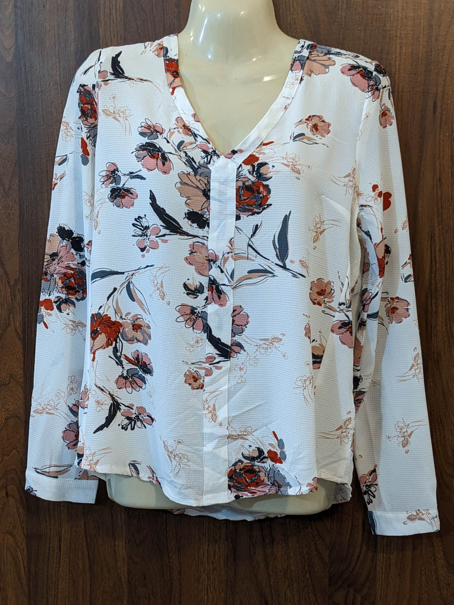 Imported Full sleeve top chiffon full sleeve top No-7378 Velnoor Store