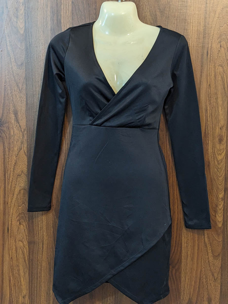 Imported Western mini dress jersey mini dress No-8690 Velnoor Store