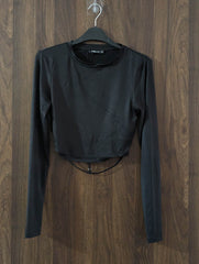 Crop top silk jersey crop top No-1957 Velnoor Store