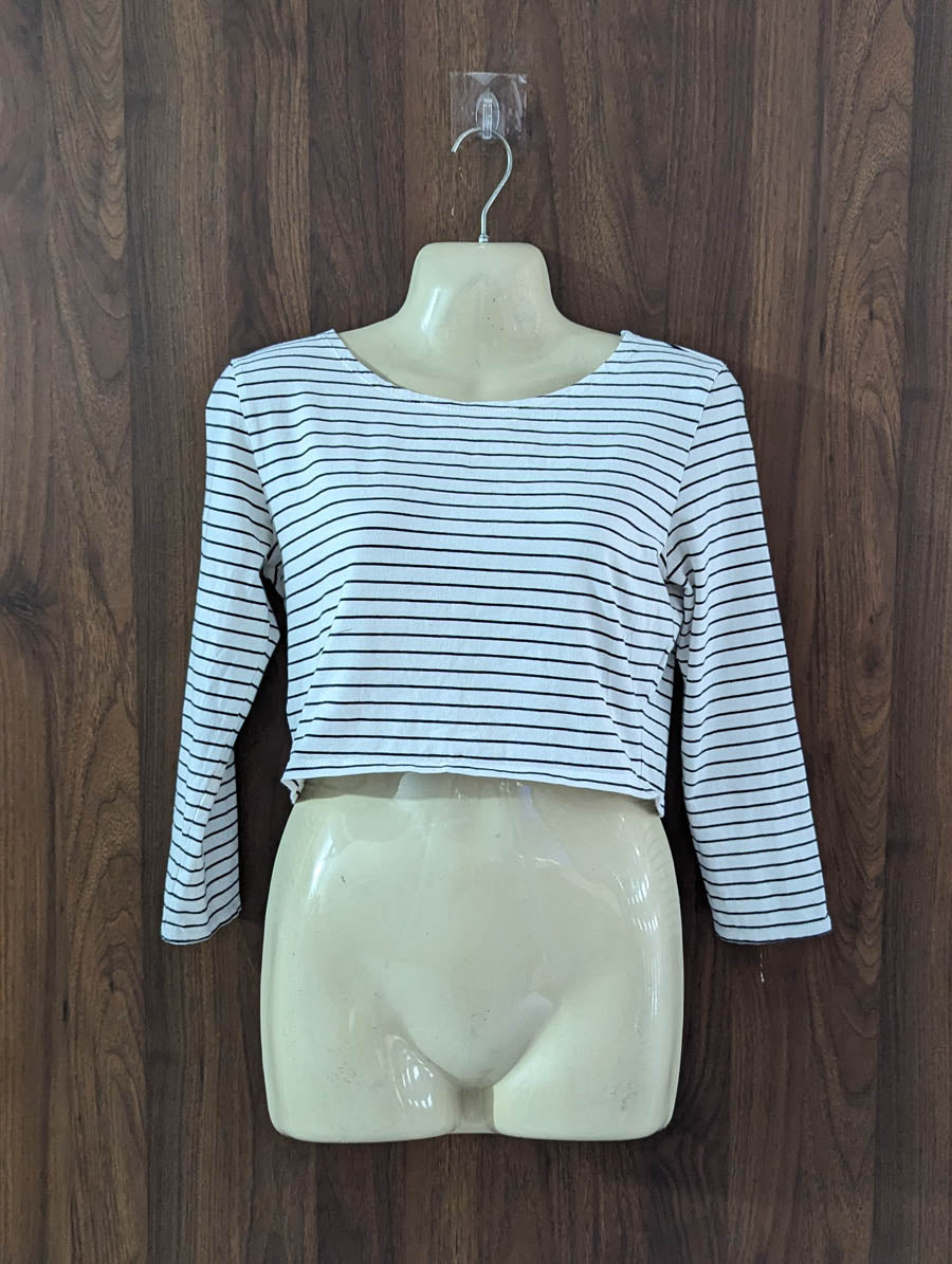 Imported Crop top cotton jersey crop top No-3784 Velnoor Store