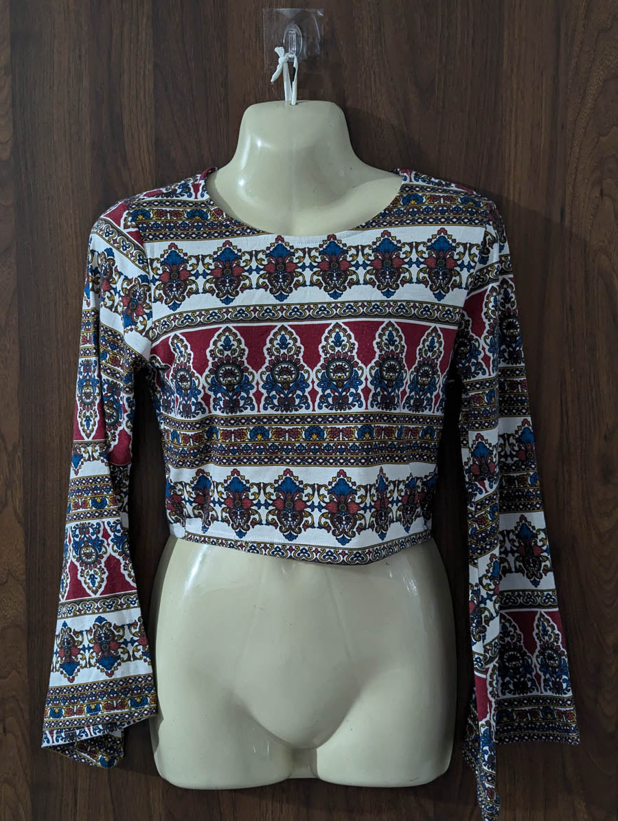 Imported Crop top jersey crop top No-3887 Velnoor Store