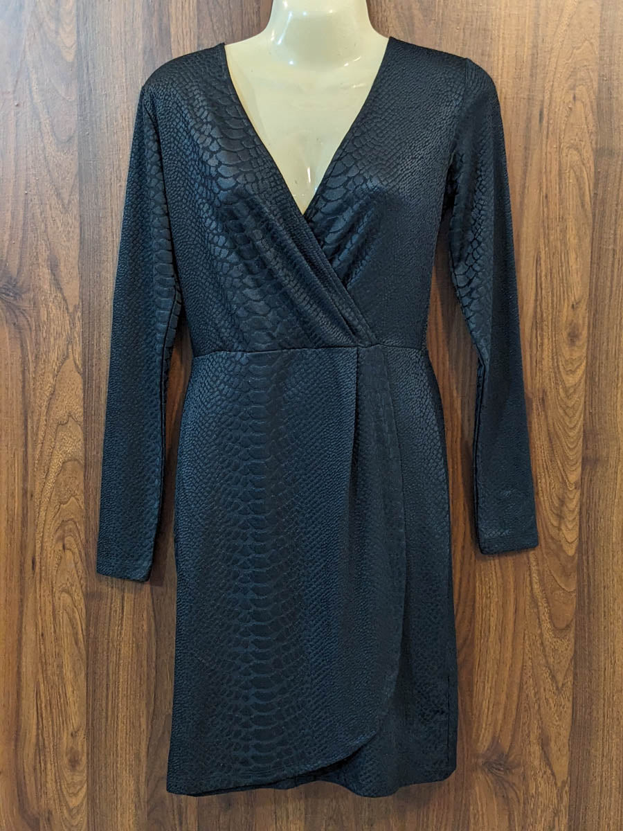 Imported Western mini dress jersey mini dress No-8696 Velnoor Store