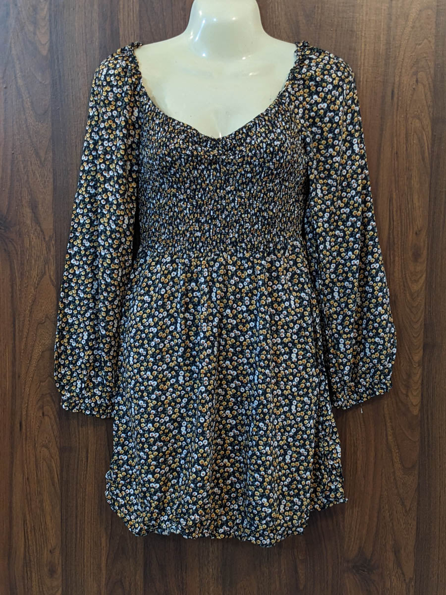 Imported Western mini dress cotton jersey mini dress No-8697 Velnoor Store