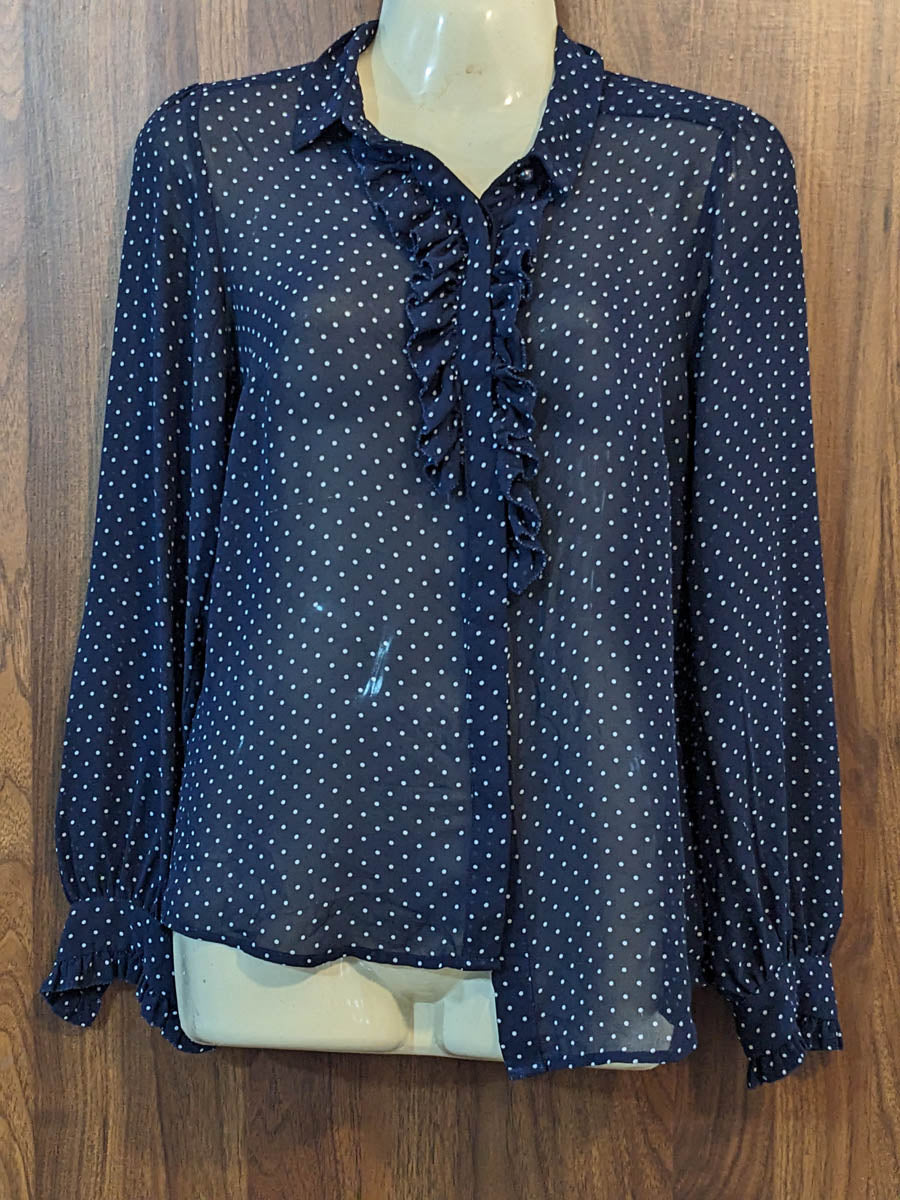 Imported Full sleeve top chiffon full sleeve top No-7413 Velnoor Store