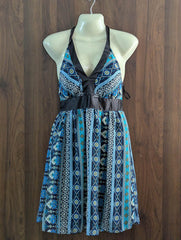 Imported Western mini dress silk jersey mini dress No-1408 Velnoor Store