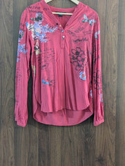 Imported Full sleeve top linen full sleeve top No-1449 Velnoor Store