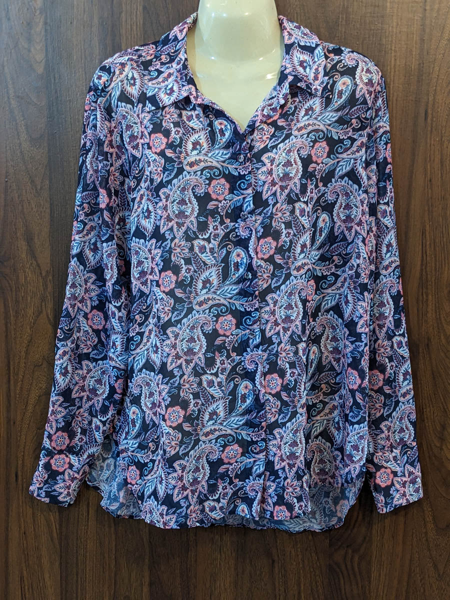 Imported Full sleeve top chiffon full sleeve top No-7510 Velnoor Store