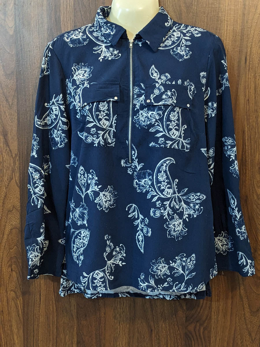 Imported Full sleeve top chiffon full sleeve top No-7353 Velnoor Store