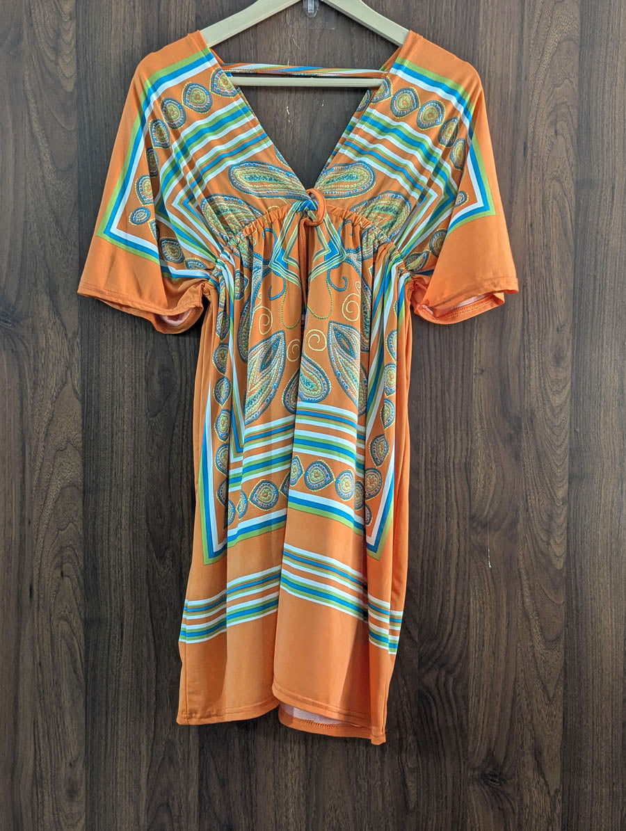 Imported Western mini dress silk jersey mini dress No-1326 Velnoor Store