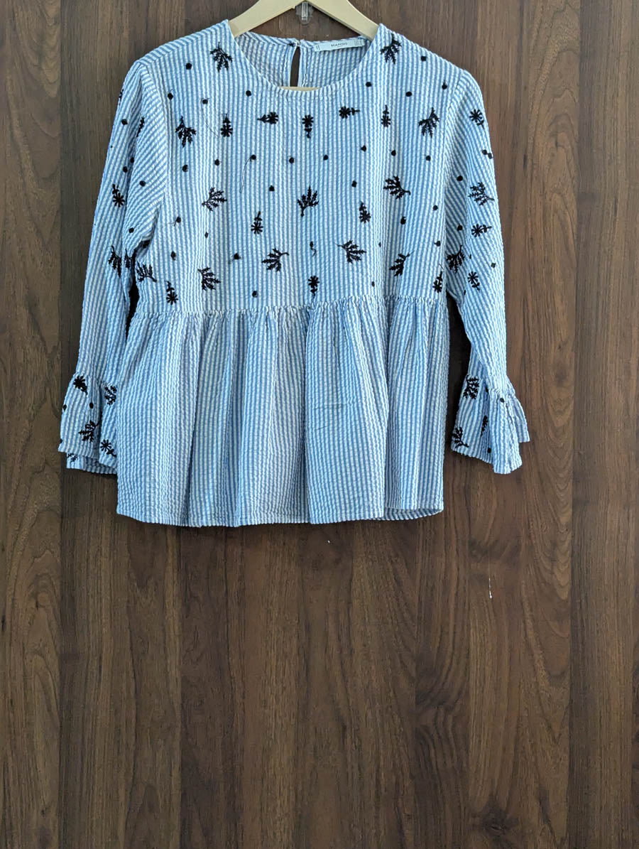 Imported Full sleeve top chiffon full sleeve top No-1466 Velnoor Store