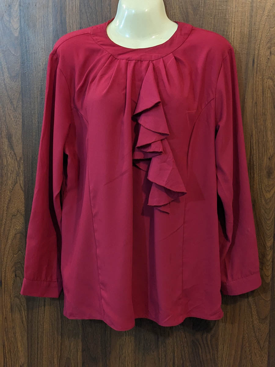 Imported Full sleeve top chiffon full sleeve top No-7372 Velnoor Store