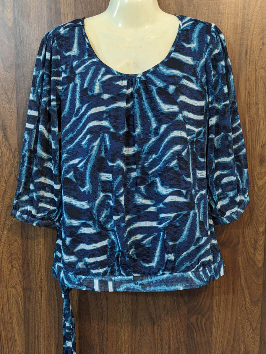 Imported Full sleeve top linen full sleeve top No-7392 Velnoor Store