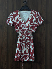 Western mini dress chiffon mini dress No-2471 Velnoor Store