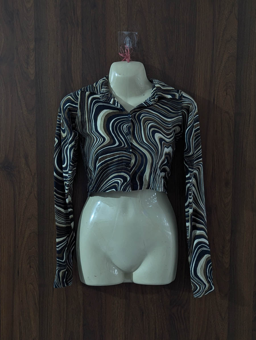 Imported Crop top cotton jersey crop top No-4154 Velnoor Store