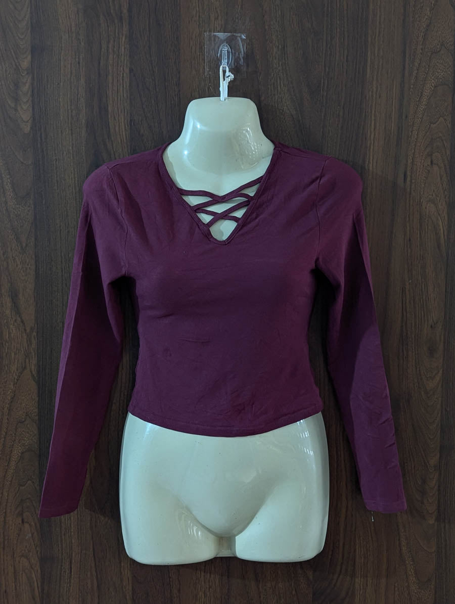 Imported Crop top jersey crop top No-4467 Velnoor Store