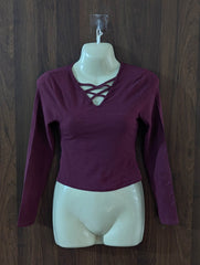 Imported Crop top jersey crop top No-4467 Velnoor Store