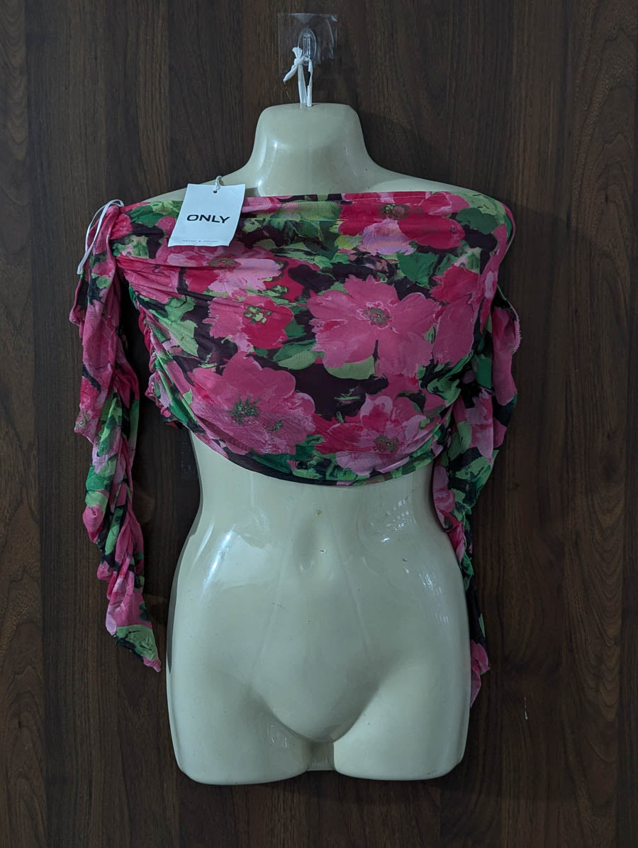 Imported Crop top net jersey crop top No-3863 Velnoor Store