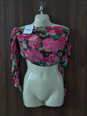 Imported Crop top net jersey crop top No-3863 Velnoor Store