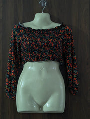 Crop top chiffon crop top No-1974 Velnoor Store