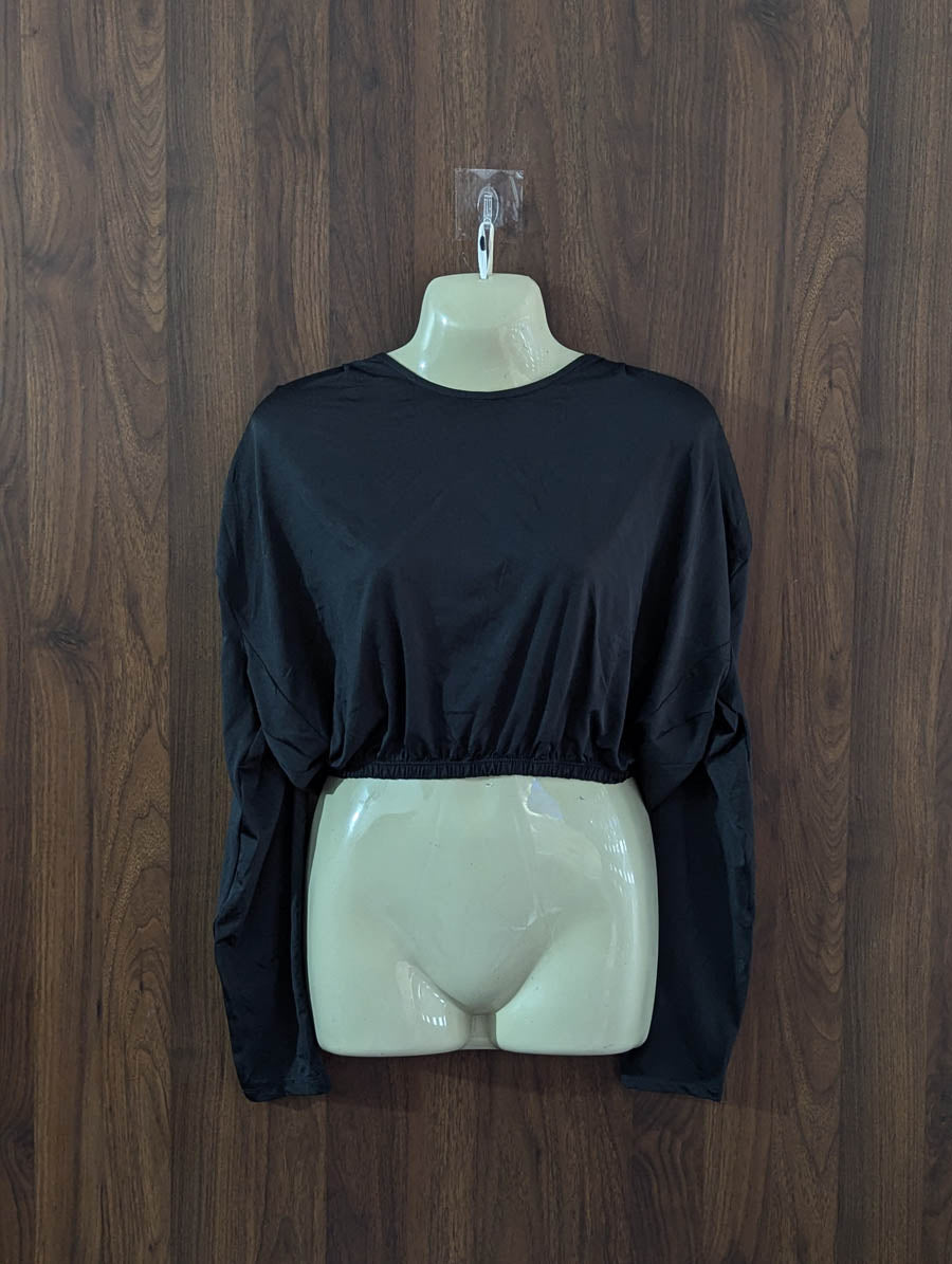 Imported Crop top silk jersey crop top No-4143 Velnoor Store