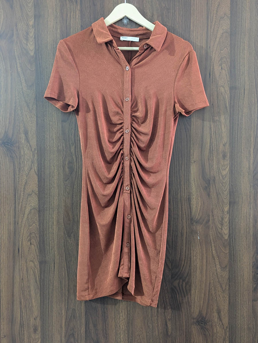 Imported Western mini dress silk jersey mini dress No-1367 Velnoor Store
