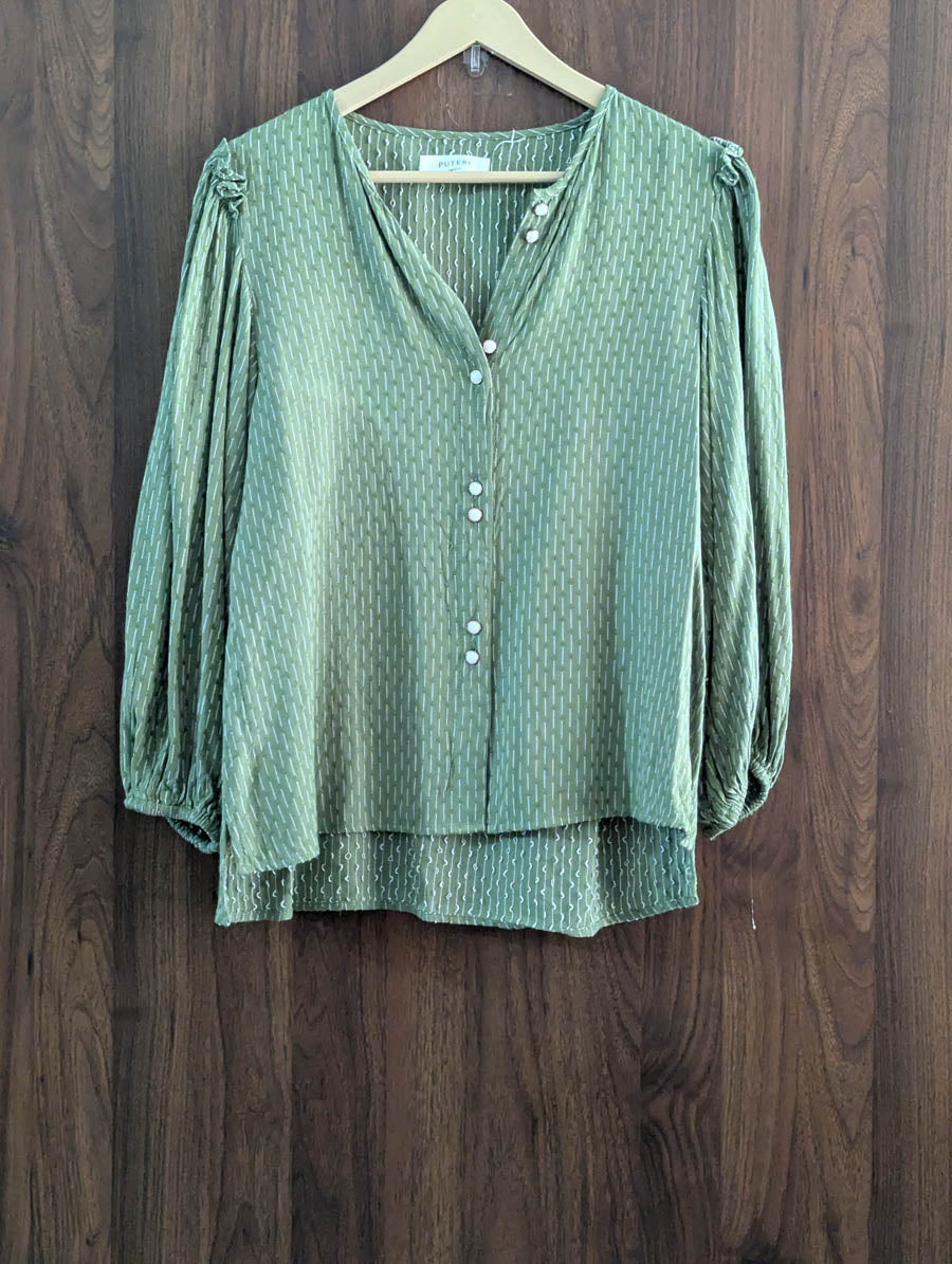 Imported Full sleeve top chiffon full sleeve top No-1477 Velnoor Store
