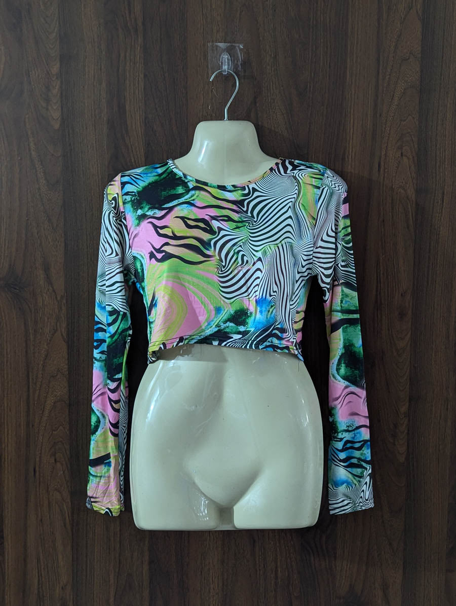 Imported Crop top jersey crop top No-4155 Velnoor Store