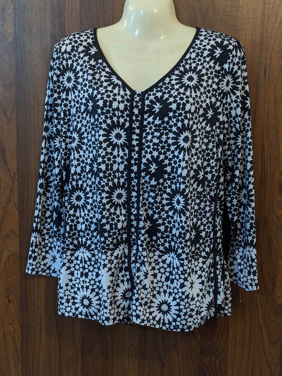 Imported Full sleeve top chiffon full sleeve top No-7464 Velnoor Store