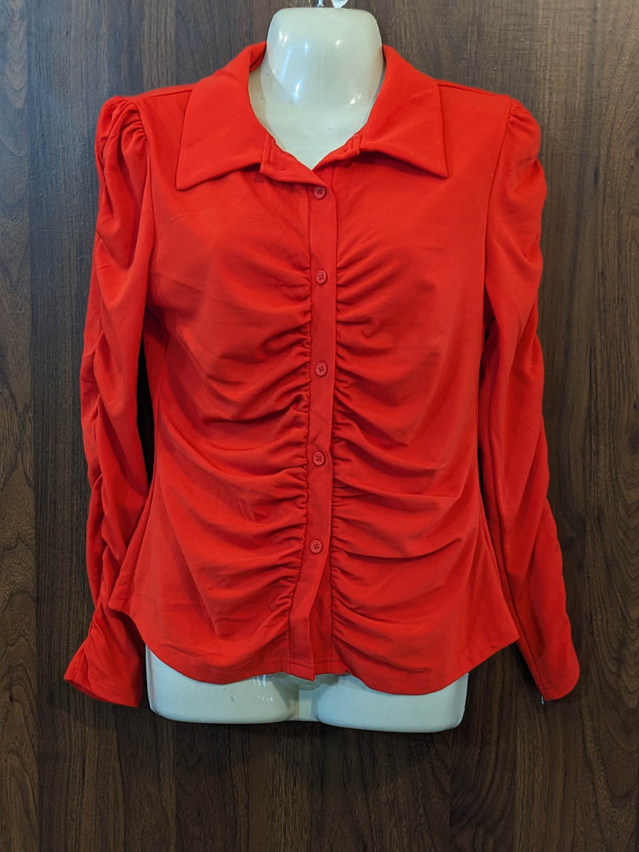 Imported Full sleeve top chiffon full sleeve top No-7437 Velnoor Store