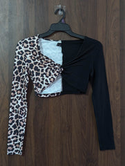 Crop top silk jersey crop top No-2023 Velnoor Store