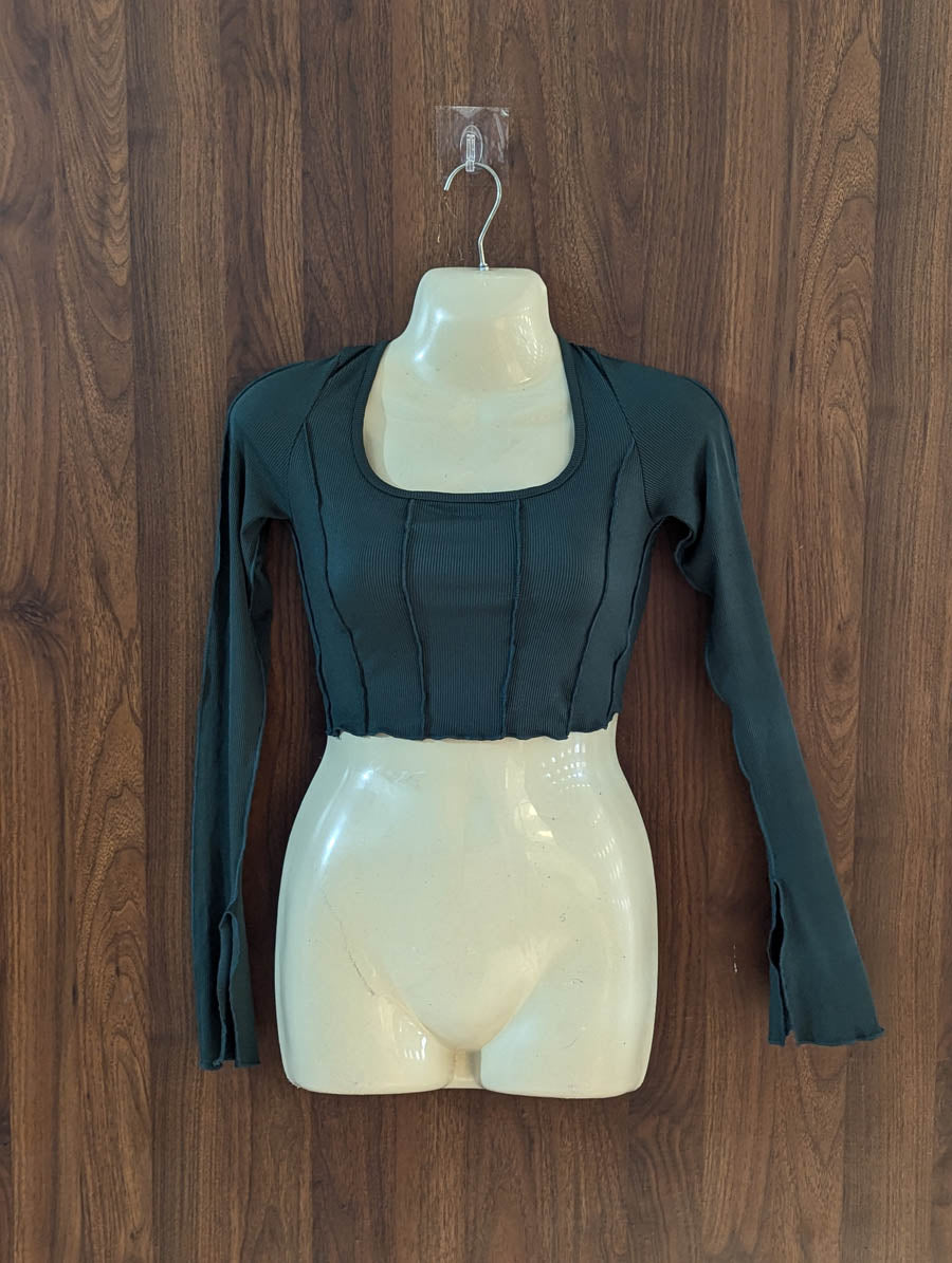 Imported Crop top jersey crop top No-4389 Velnoor Store