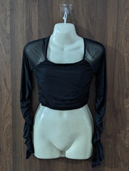 Imported Crop top net jersey crop top No-3849 Velnoor Store