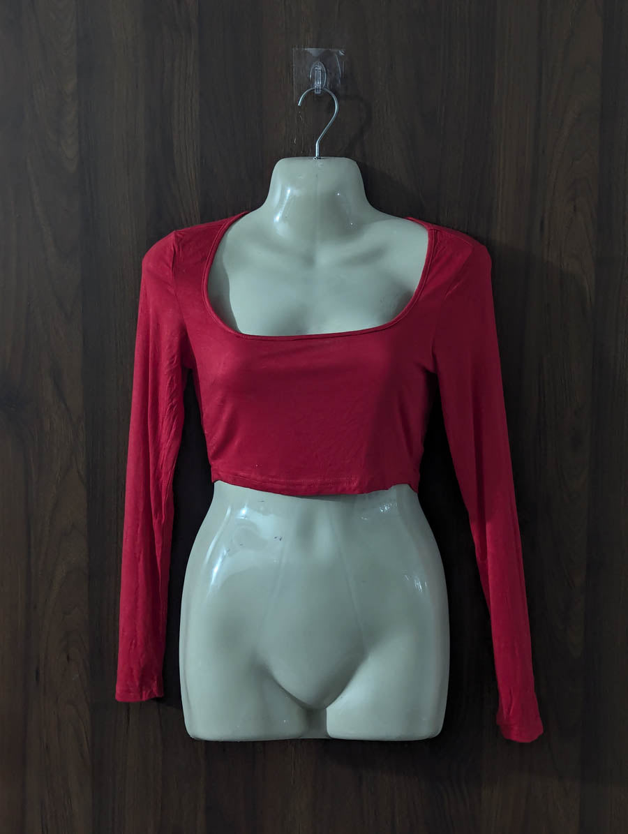 Imported Crop top jersey crop top No-4504 Velnoor Store
