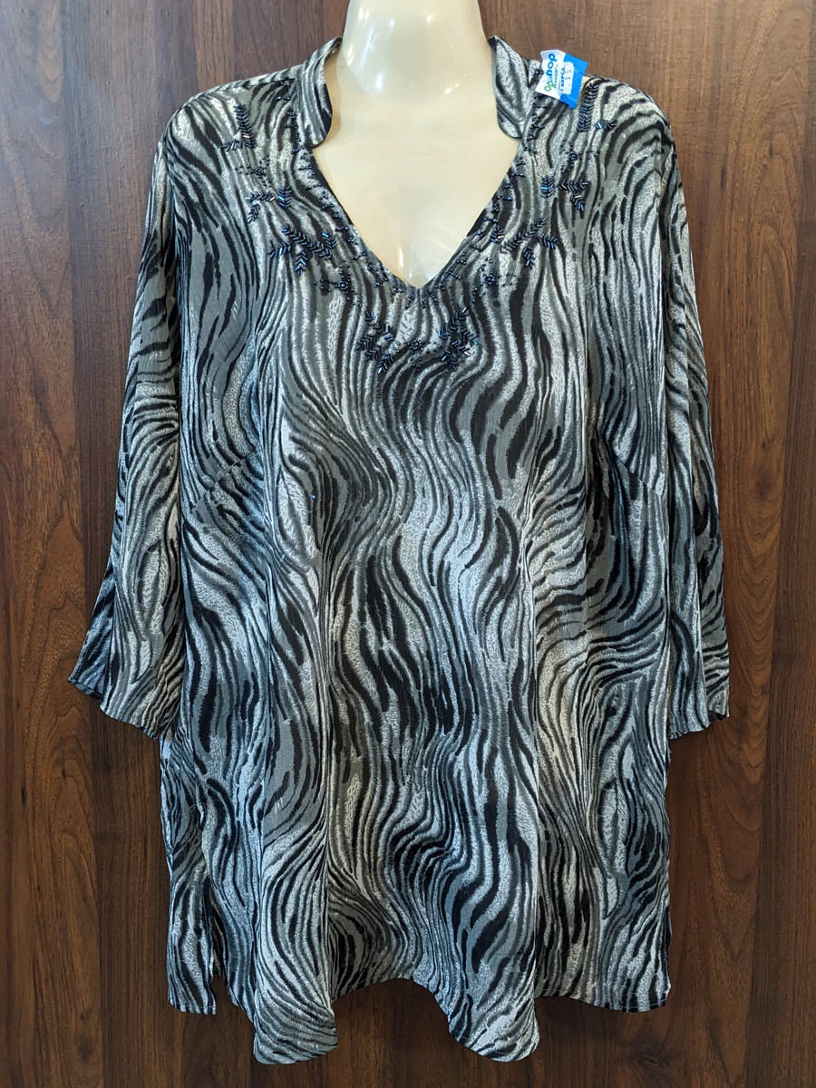 Imported Long top chiffon long top No-7518 Velnoor Store