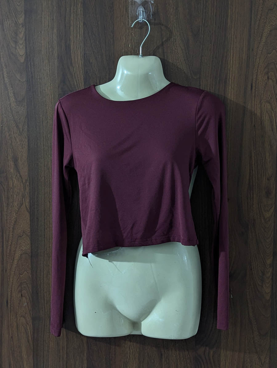Imported Crop top jersey crop top No-4372 Velnoor Store