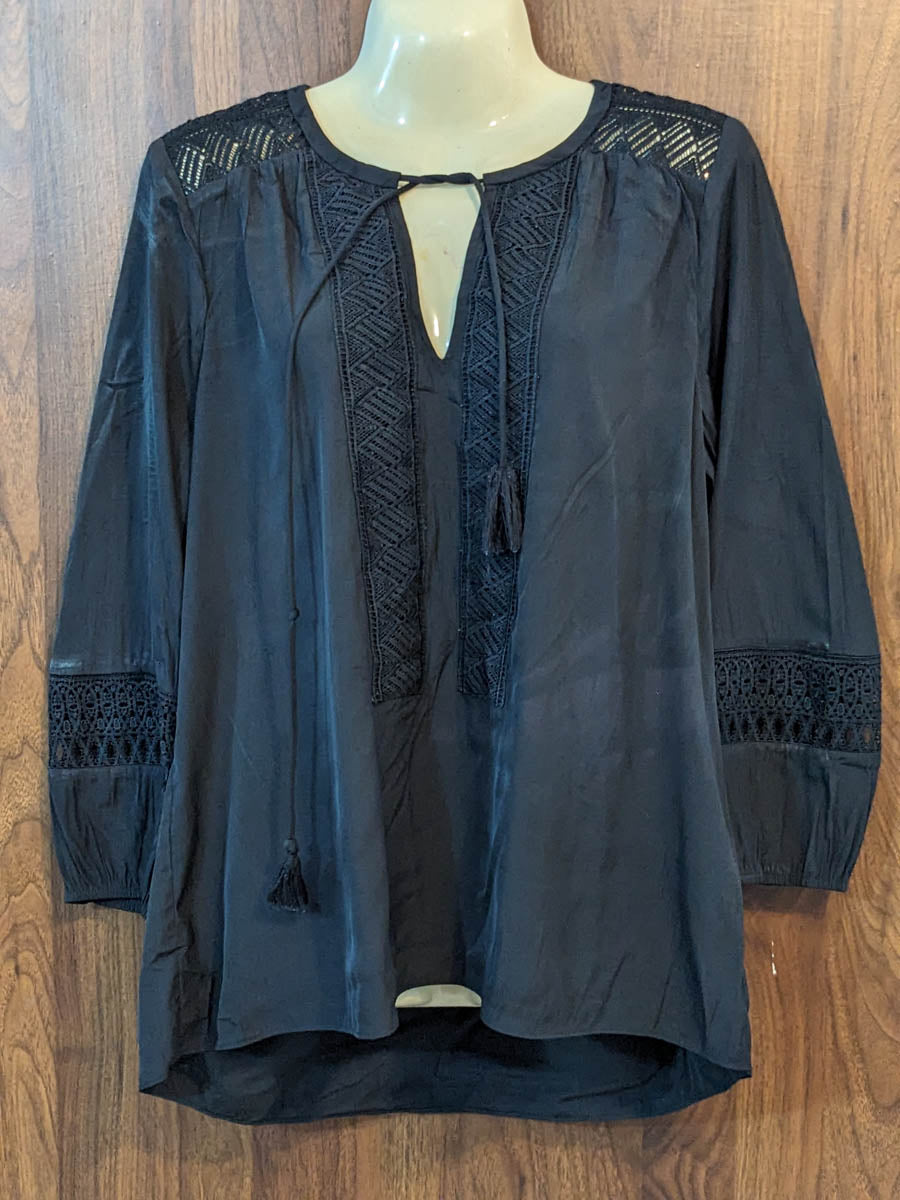 Imported Full sleeve top silk full sleeve top No-7402 Velnoor Store