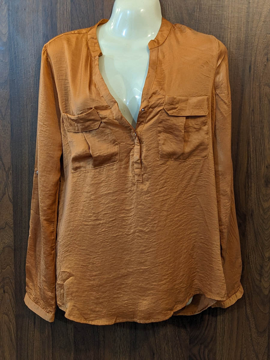 Imported Full sleeve top silk full sleeve top No-7482 Velnoor Store