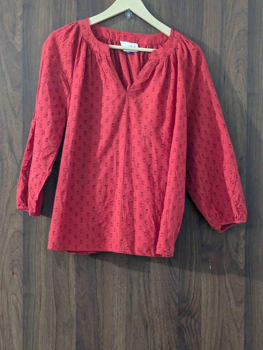 Imported Full sleeve top chiffon full sleeve top No-1519 Velnoor Store